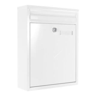 ROTTNER Briefkasten Como T04751 weiß Zylinderschloss