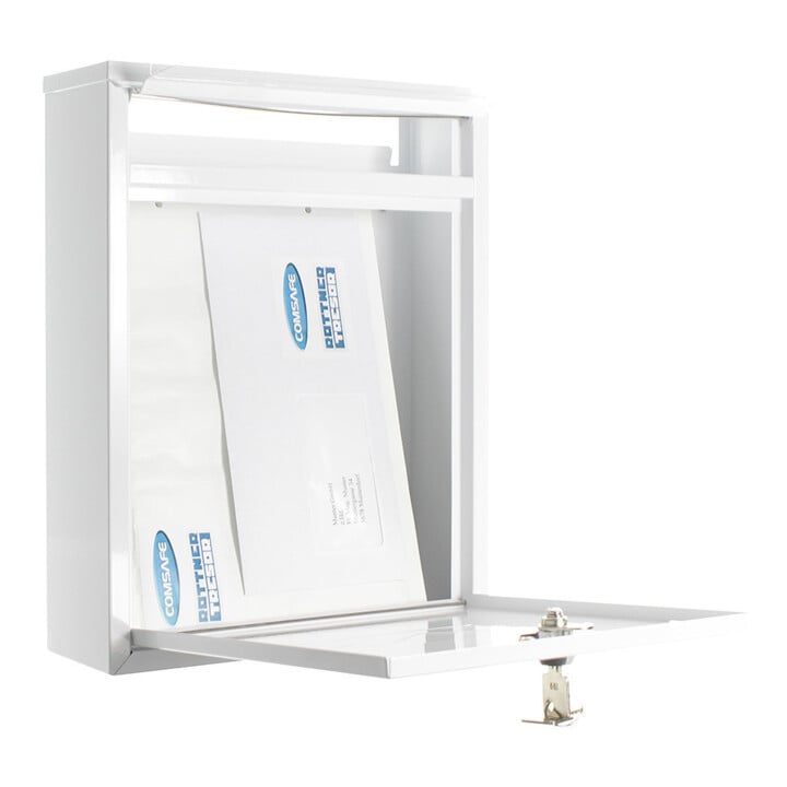ROTTNER Briefkasten Como T04751 weiß Zylinderschloss