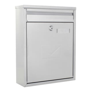 ROTTNER Briefkasten Como T05322 silber Zylinderschloss