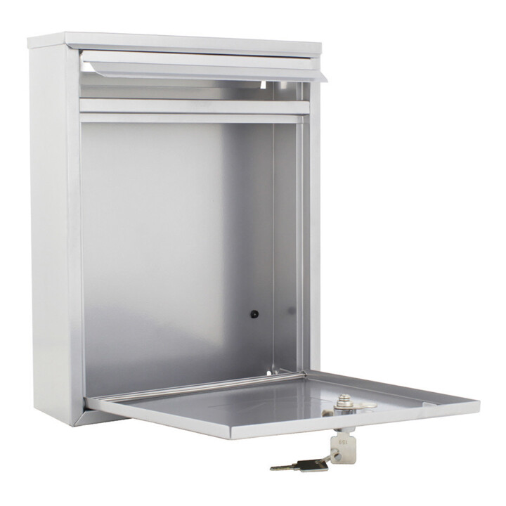 ROTTNER Briefkasten Como T05322 silber Zylinderschloss