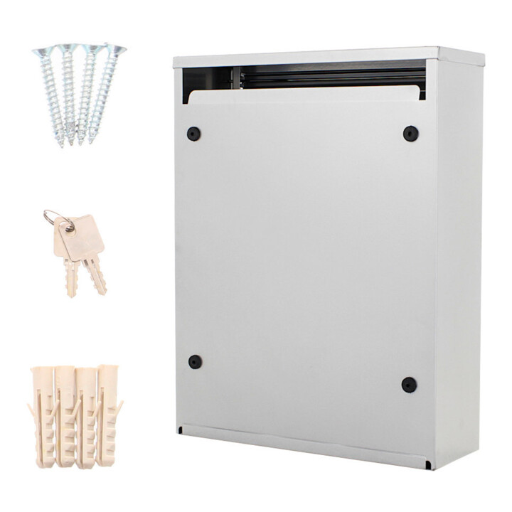 ROTTNER Briefkasten Como T05322 silber Zylinderschloss