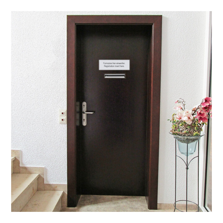 ROTTNER Briefkasten Como T05322 silber Zylinderschloss