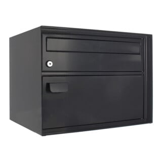 ROTTNER Briefkasten Enzian T04643 schwarzgrau Zylinderschloss