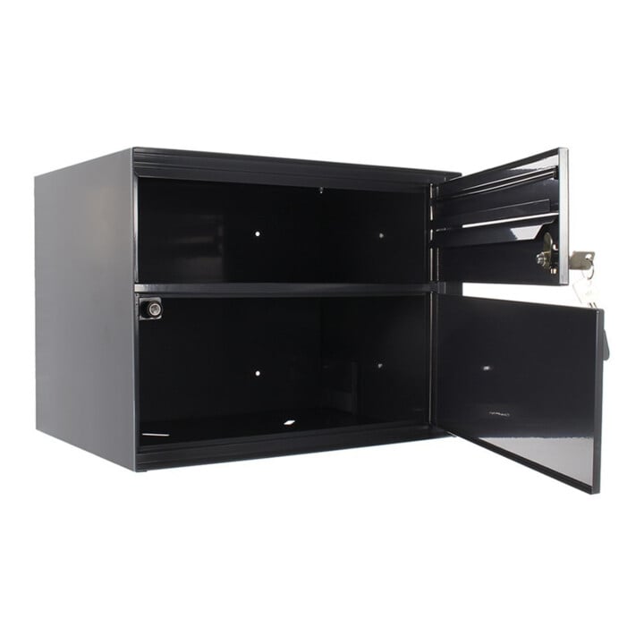ROTTNER Briefkasten Enzian T04643 schwarzgrau Zylinderschloss