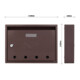 ROTTNER Briefkasten Imola T04566 braun Zylinderschloss