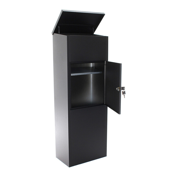 ROTTNER Briefkasten Parcel Keeper 1000 Zylinderschloss Schwarz