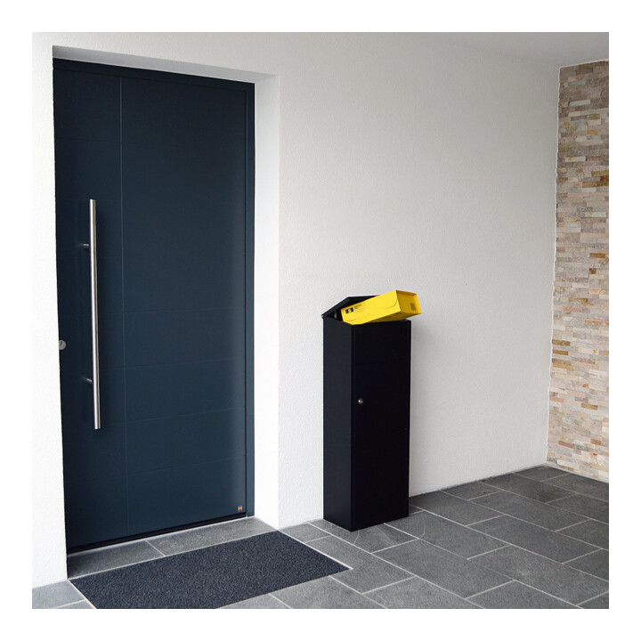 ROTTNER Briefkasten Parcel Keeper 1000 Zylinderschloss Schwarz