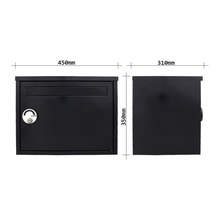 ROTTNER Briefkasten Parcel Keeper T05766 Zylinderschloss schwarz