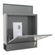 ROTTNER Briefkasten Postale T06049 grau Zylinderschloss Grau