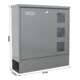 ROTTNER Briefkasten Postale T06049 grau Zylinderschloss Grau