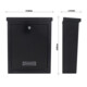 ROTTNER Briefkasten T04508 Brighton schwarz Zylinderschloss