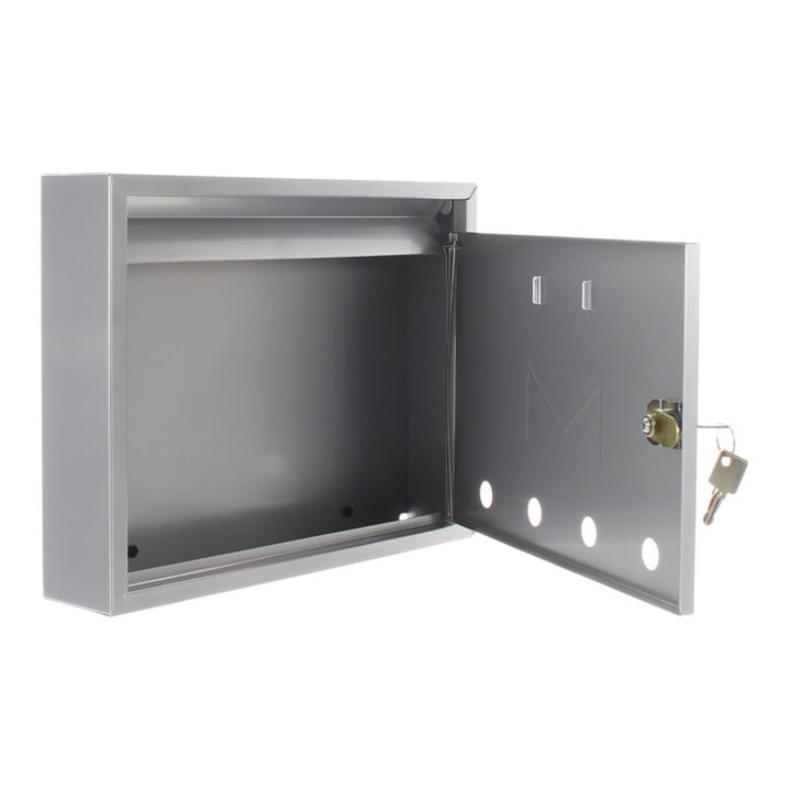 ROTTNER Briefkasten T04749 Imola silber Zylinderschloss