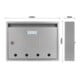 ROTTNER Briefkasten T04749 Imola silber Zylinderschloss