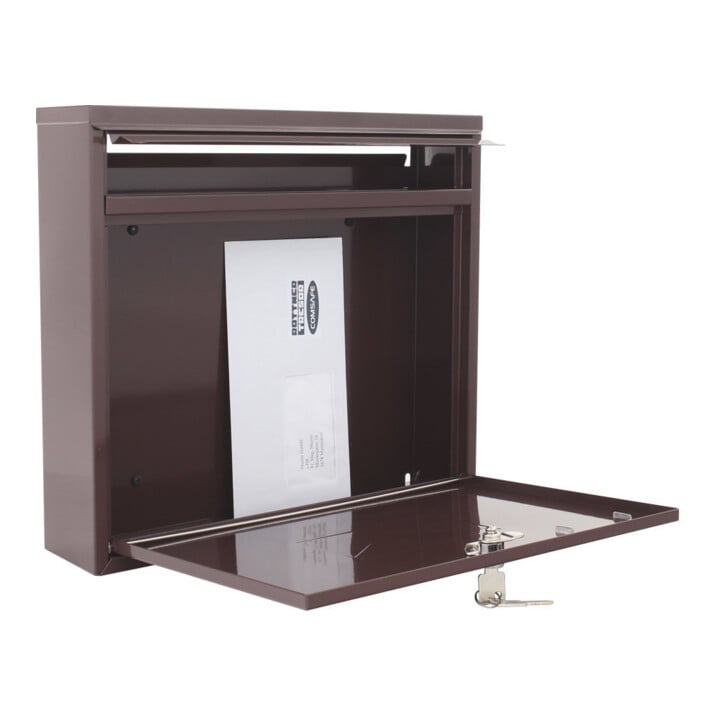 ROTTNER Briefkasten T04771 Teramo braun Zylinderschloss braun