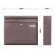 ROTTNER Briefkasten T04771 Teramo braun Zylinderschloss braun