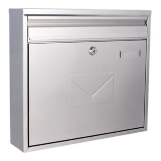 ROTTNER Briefkasten Teramo silber Zylinderschloss
