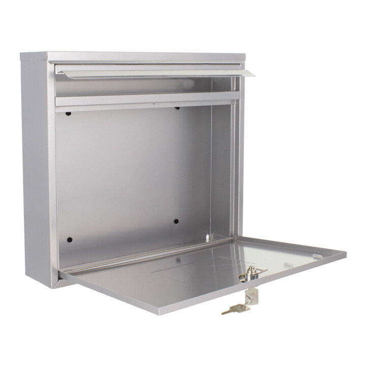 ROTTNER Briefkasten Teramo silber Zylinderschloss