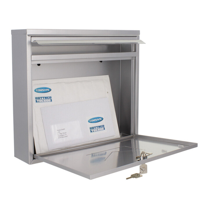 ROTTNER Briefkasten Teramo silber Zylinderschloss