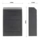 ROTTNER Coffre à clés Cashmatic Basic serrure à double panneton noir 250 × 380 × 115 mm