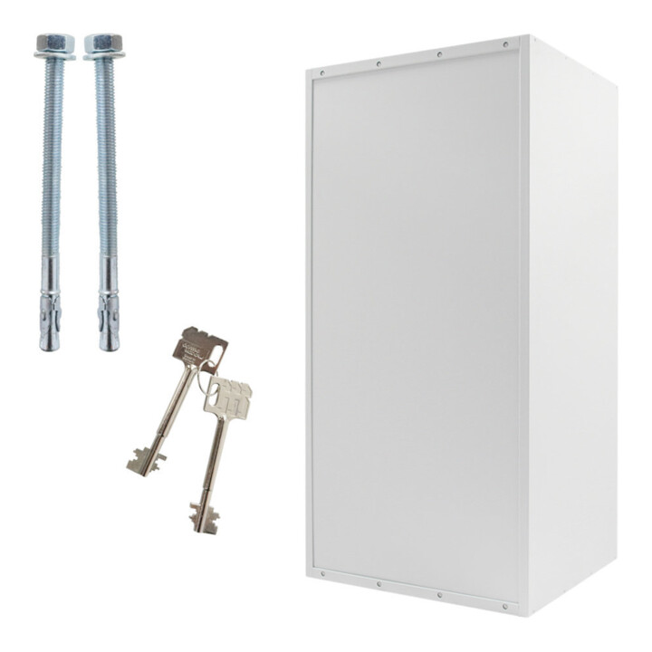 ROTTNER Coffre à clés Office 1 DB serrure à double panneton gris 600 × 1220 × 520 mm