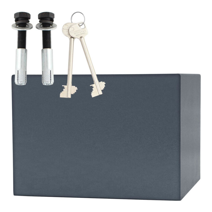 ROTTNER Coffre à clés Samoa 40 serrure à double panneton anthracite acier peint poudre