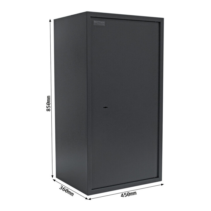 ROTTNER Coffre-fort d’insertion pour meubles Jupiter 6 serrure à double panneton anthracite