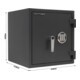 ROTTNER Coffre-fort ignifuge Atlas Fire 45 EL serrure électronique anthracite