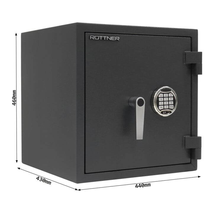 ROTTNER Coffre-fort ignifuge Atlas Fire 45 EL serrure électronique anthracite