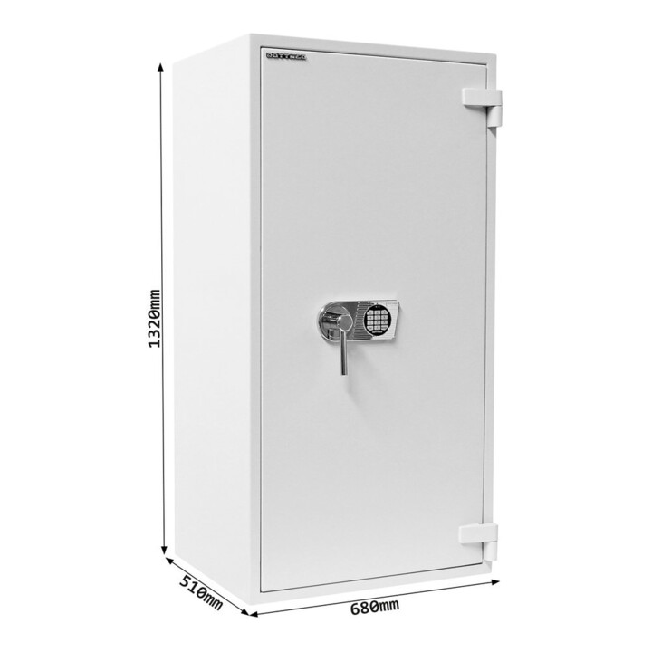 ROTTNER Coffre-fort ignifuge Diamant PO130 serrure électronique gris clair