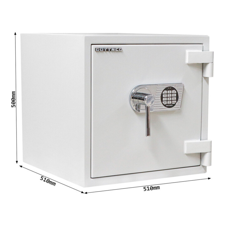 ROTTNER Coffre-fort ignifuge Diamant PO50 serrure électronique gris clair 53 l