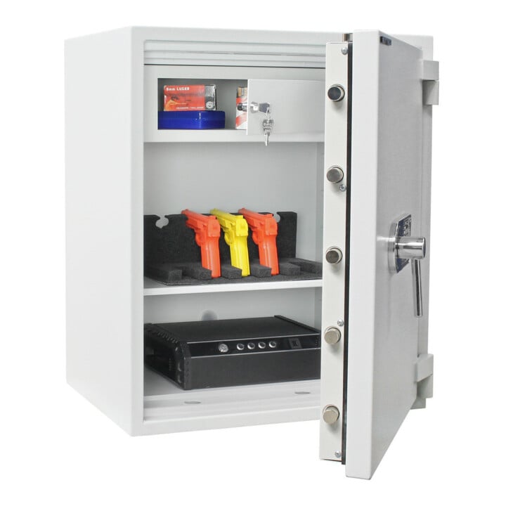 ROTTNER Coffre-fort ignifuge Diamant PO80 serrure électronique gris clair