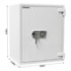 ROTTNER Coffre-fort ignifuge Diamant PO80 serrure électronique gris clair