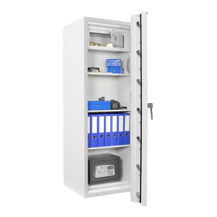 ROTTNER Coffre-fort ignifuge DO160 serrure électronique gris clair