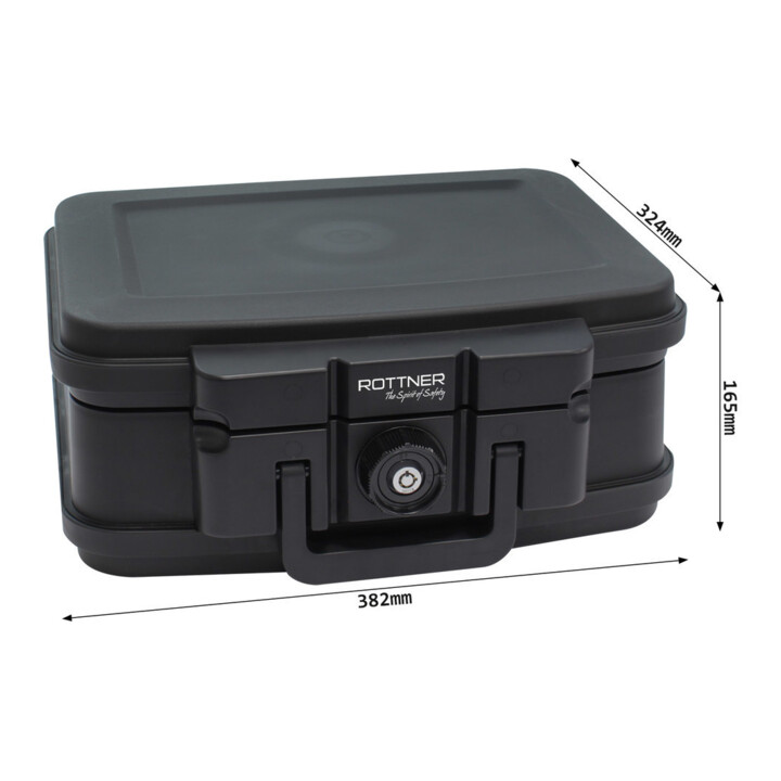 ROTTNER Coffre-fort ignifuge FIRE DATA BOX 1 serrure à cylindre noir
