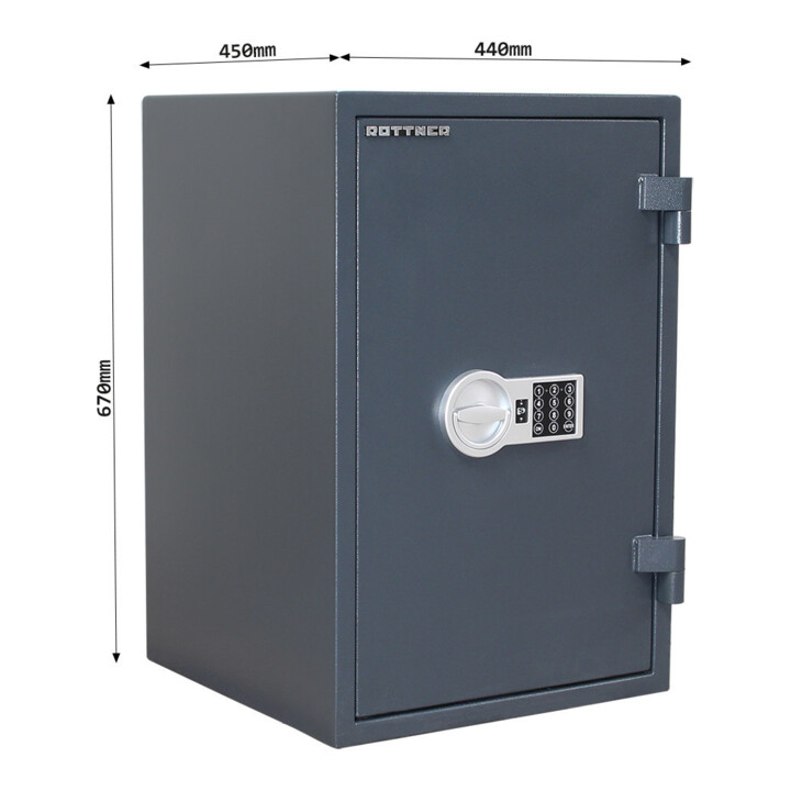ROTTNER Coffre-fort ignifuge Fire Hero 65 serrure électronique anthracite