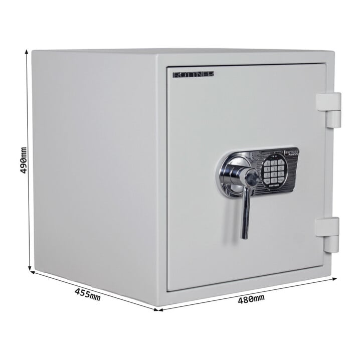 ROTTNER Coffre-fort ignifuge Fire Master 50 EL serrure électronique gris clair