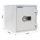 ROTTNER Coffre-fort ignifuge Fire Safe 40 serrure électronique gris clair