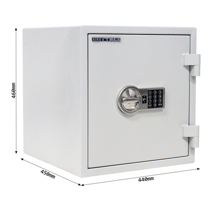 ROTTNER Coffre-fort ignifuge Fire Safe 40 serrure électronique gris clair