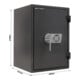 ROTTNER Coffre-fort ignifuge FireProfi 65 EL serrure électronique anthracite