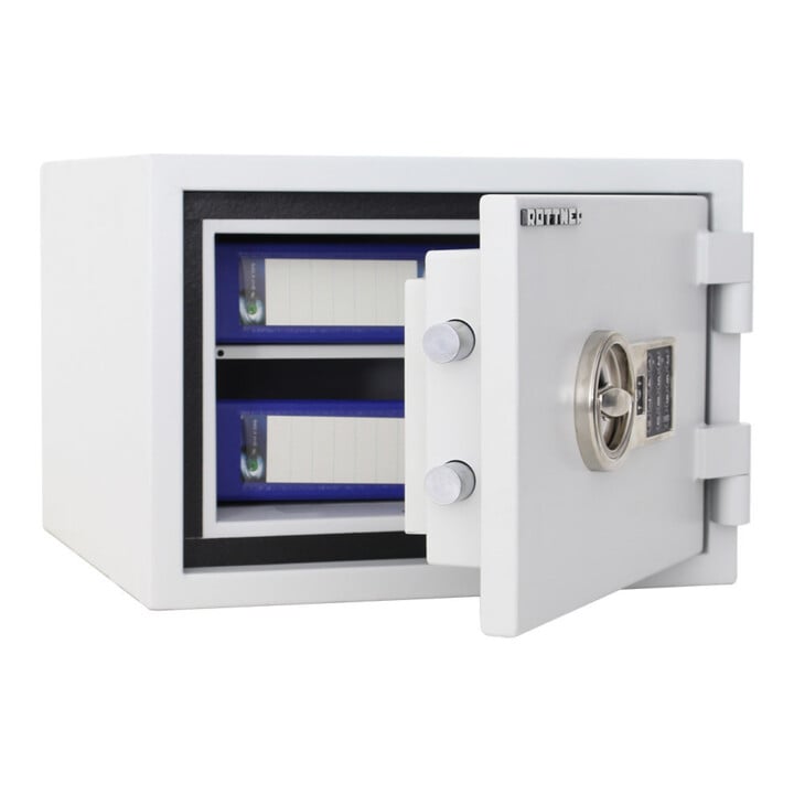 ROTTNER Coffre-fort ignifuge T06016 Fire Safe 30 EL serrure électronique gris clair