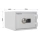 ROTTNER Coffre-fort ignifuge T06016 Fire Safe 30 EL serrure électronique gris clair