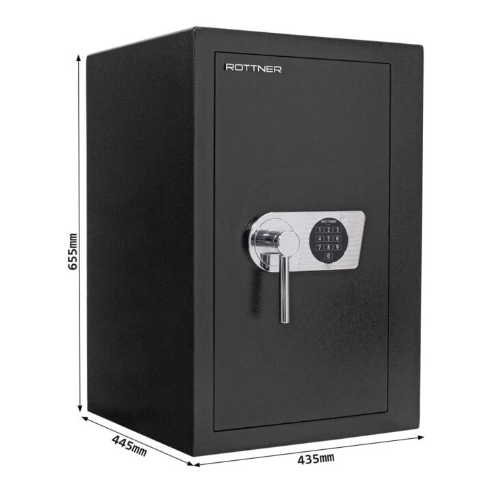 ROTTNER Coffre-fort intérieur Monaco 65 EL serrure électronique noir