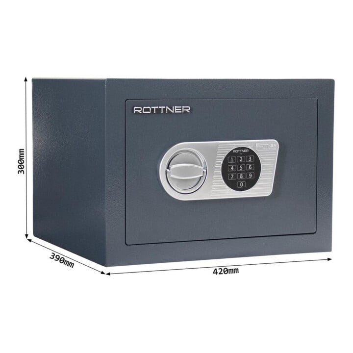 ROTTNER Coffre-fort intérieur Samoa 40 EL serrure électronique à code anthracite