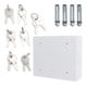 ROTTNER Coffre-fort intérieur T05380 Système à clés 6 EL Serrure électronique Blanc poudré 465 × 535 × 170 mm