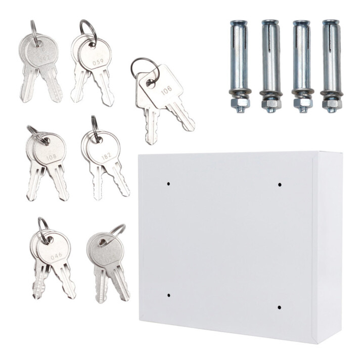 ROTTNER Coffre-fort intérieur T05380 Système à clés 6 EL Serrure électronique Blanc poudré 465 × 535 × 170 mm
