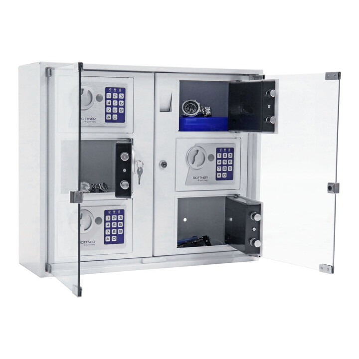 ROTTNER Coffre-fort intérieur T06468 Keysystem6 Serrure électronique extérieure Blanc