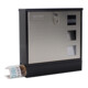 ROTTNER Design Mailbox T05535 Zylinderschloss Schwarz