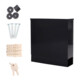 ROTTNER Design Mailbox T05535 Zylinderschloss Schwarz