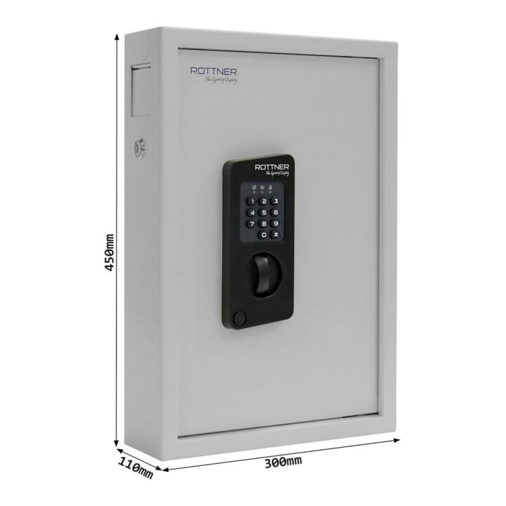 ROTTNER E-Schlüsselschr. Keytronic 48 Außenmaß 450x300x90 (HXBXT)