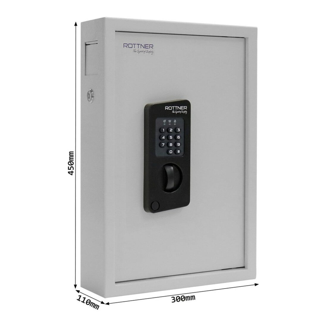 ROTTNER E-Schlüsselschr. Keytronic 48 Außenmaß 450x300x90 (HXBXT)